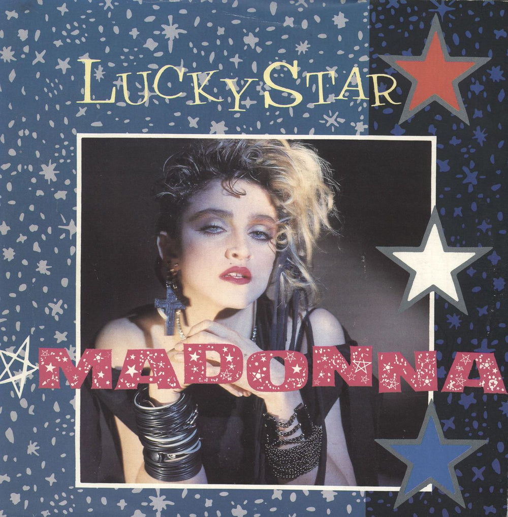 Madonna Lucky Star + Sleeve UK 7" vinyl single (7 inch record / 45) W9522