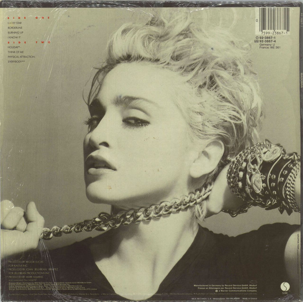 Madonna Madonna - shrink German vinyl LP album (LP record) 075992386715