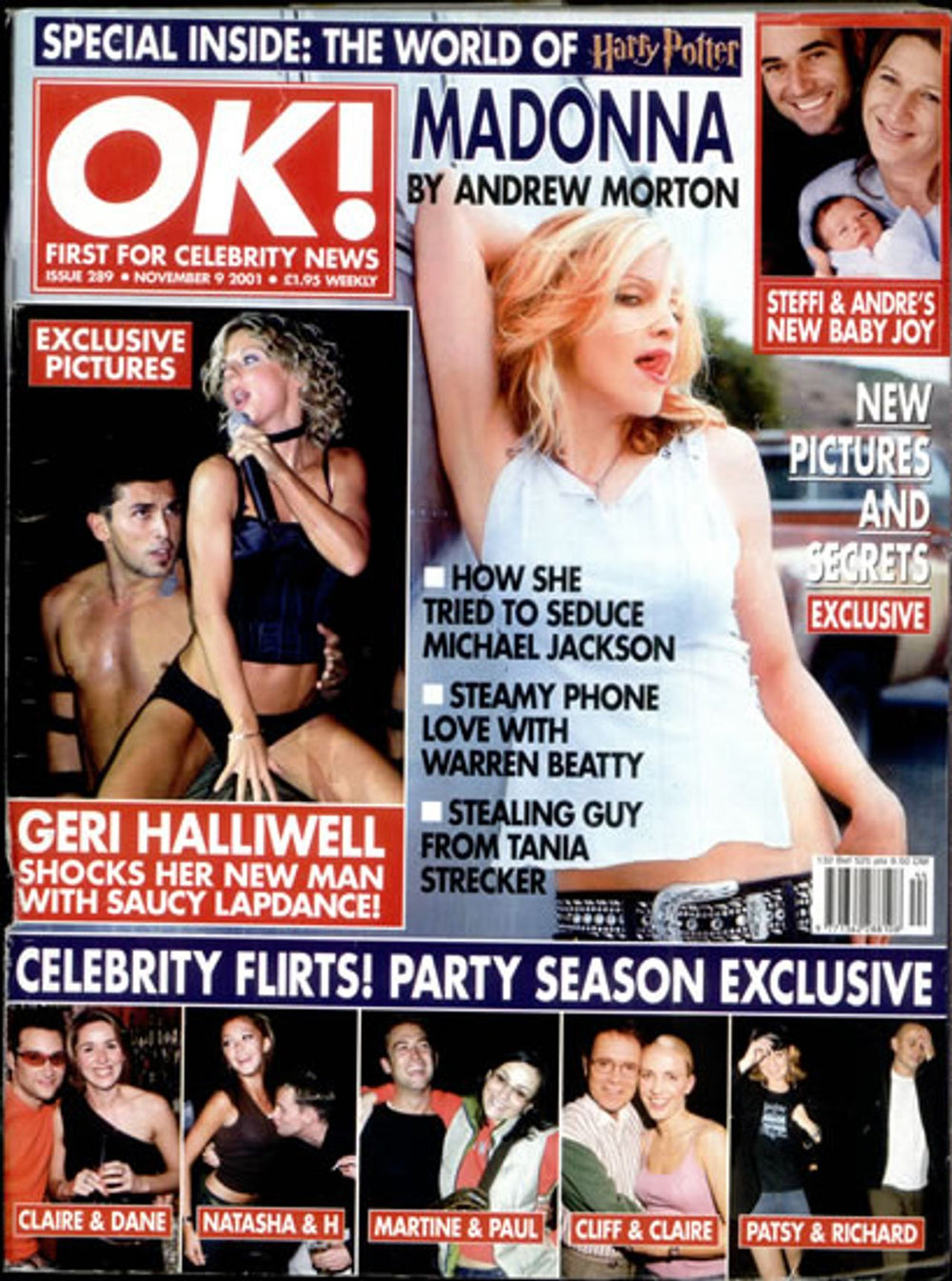 Madonna OK! - November 2001 UK magazine ISSUE 289