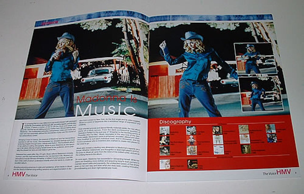 Madonna The Voice - HMV Magazine Singapore magazine MADMATH178974