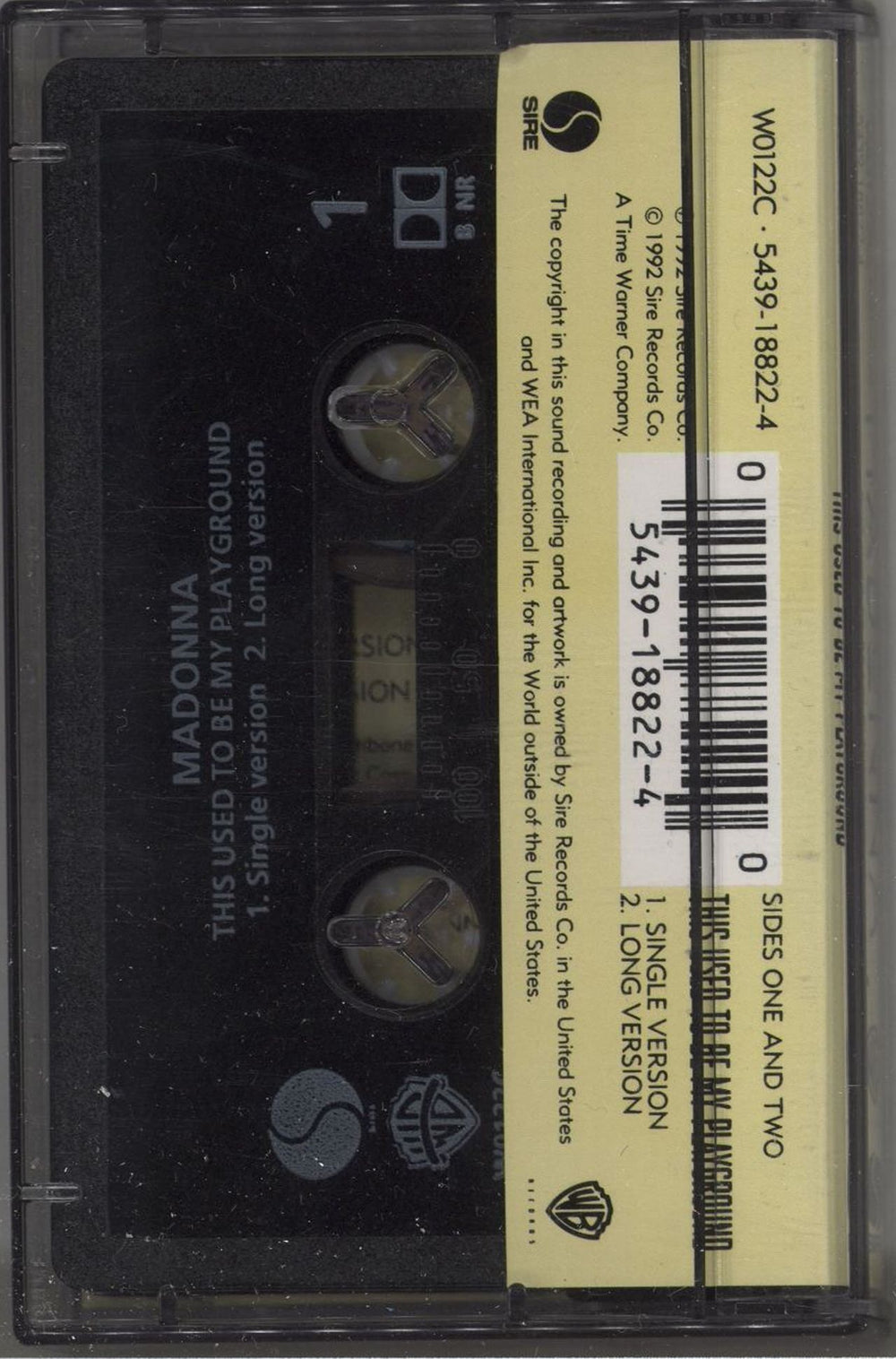 Madonna This Used To Be My Playground UK cassette single MADCSTH41794