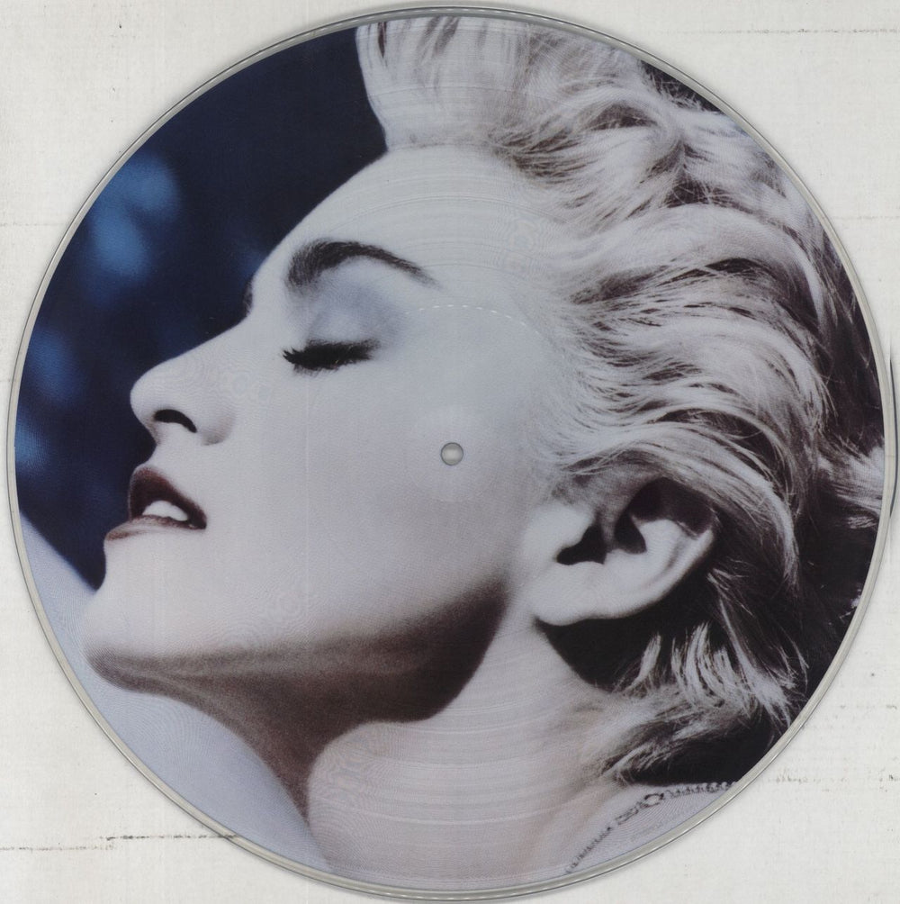 Madonna True Blue + Insert Japanese picture disc LP (vinyl picture disc album) P-15004