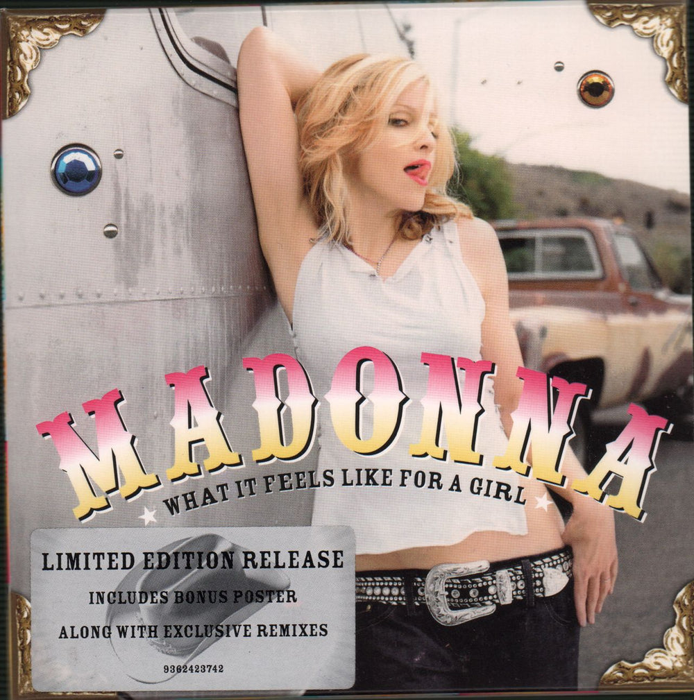 Madonna What It Feels Like For A Girl - CD 1 + Poster Australian CD single (CD5 / 5") 9362423742