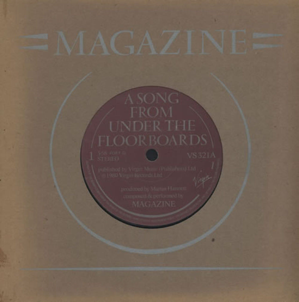 Magazine A Song From Under The Floorboards UK 7" vinyl single (7 inch record / 45) VS321