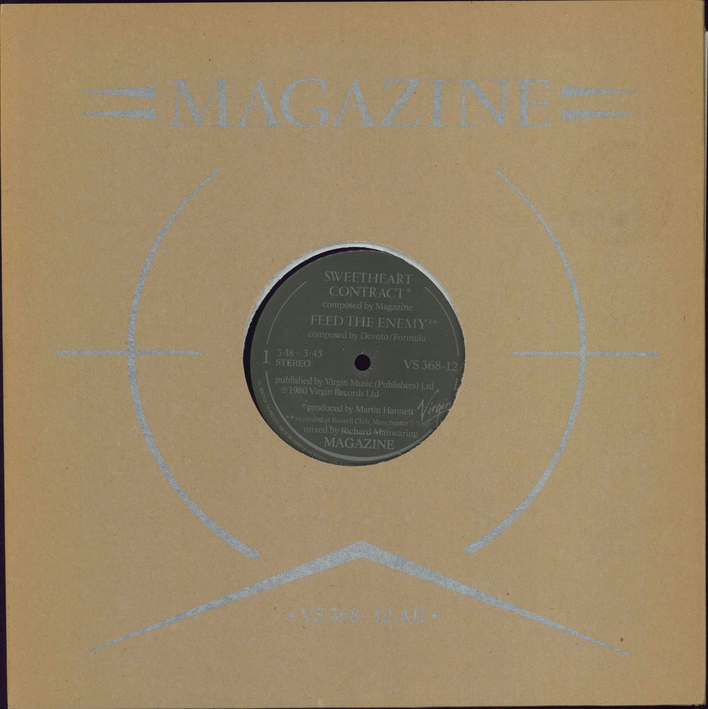 Magazine Sweet Heart Contract UK 12" vinyl single (12 inch record / Maxi-single) VS368-12