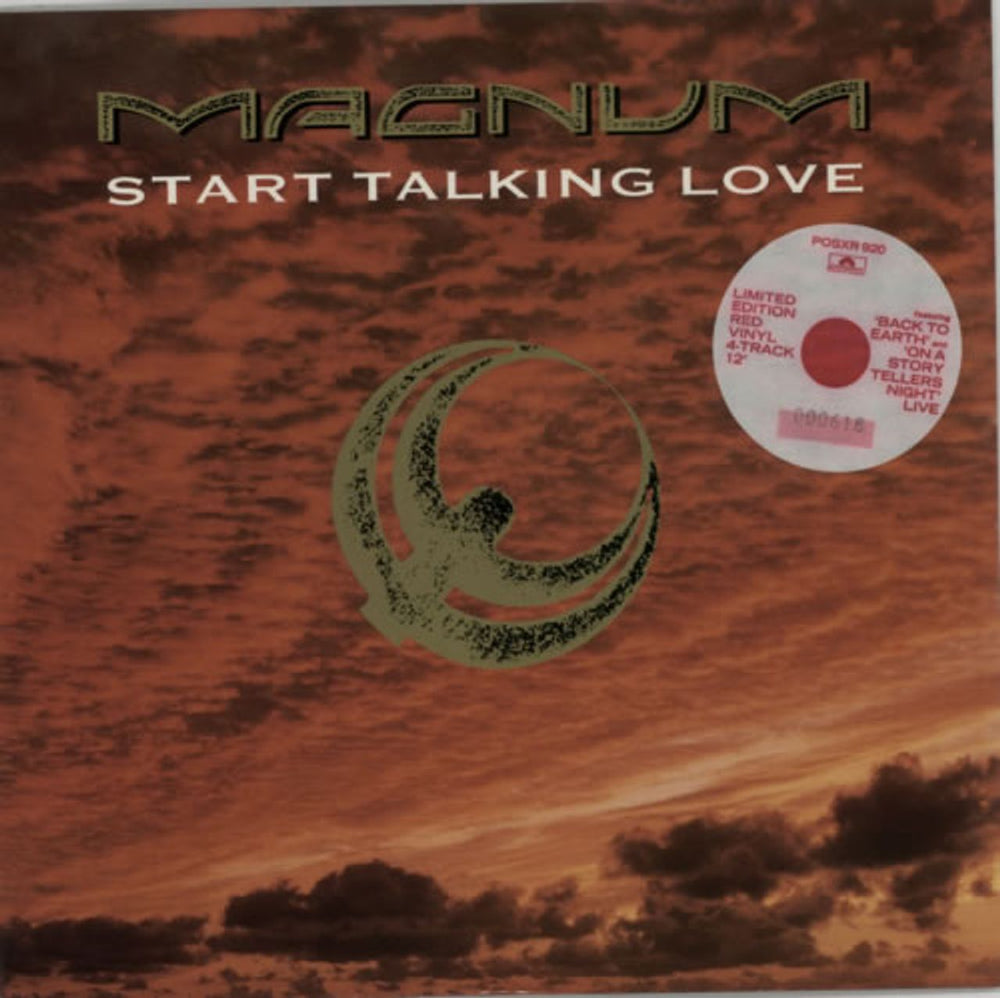 Magnum Start Talking Love - Red Vinyl UK 12" vinyl single (12 inch record / Maxi-single) POSXR920