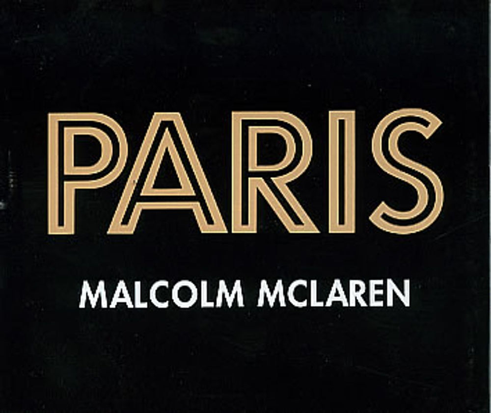 Malcolm McLaren Paris UK Promo CD single (CD5 / 5") SNONO10001