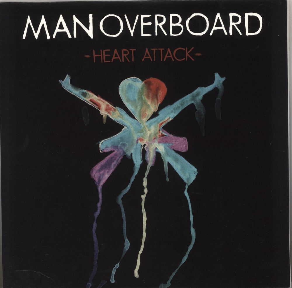 Man Overboard Heart Attack - Light Blue Vinyl US vinyl LP album (LP record) RISE 199-1