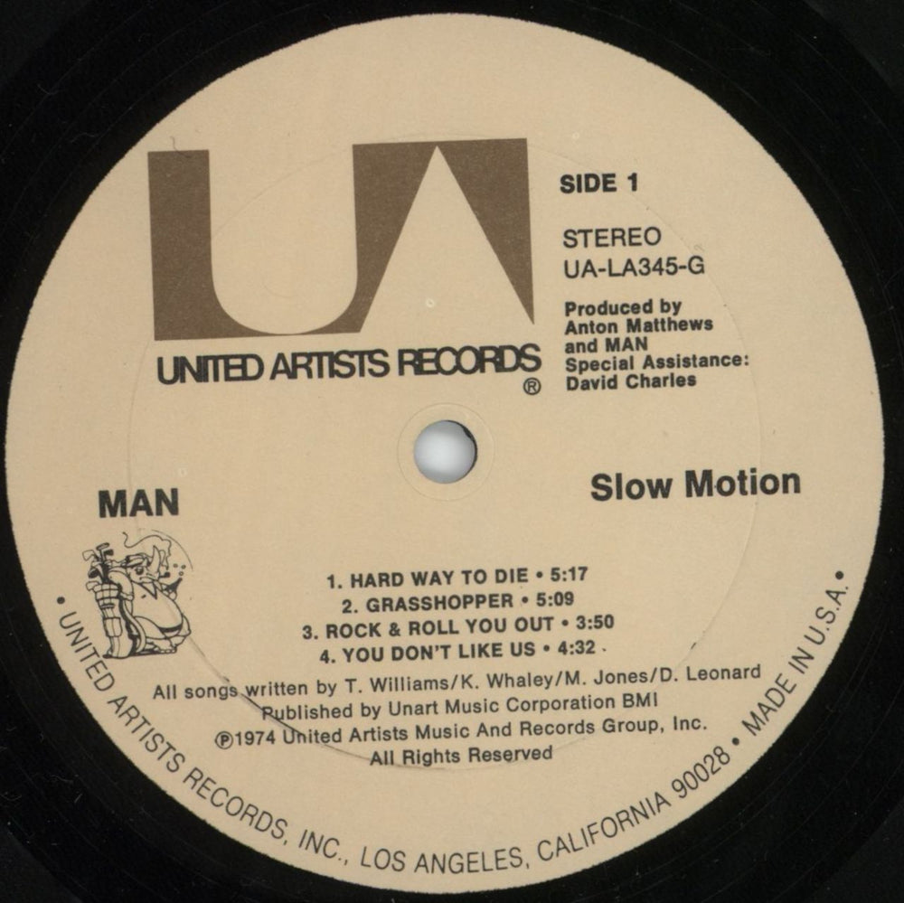 Man Slow Motion US vinyl LP album (LP record) M-NLPSL816107