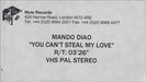 Mando Diao You Can't Steal My Love UK Promo video (VHS or PAL or NTSC) PROMO VIDEO