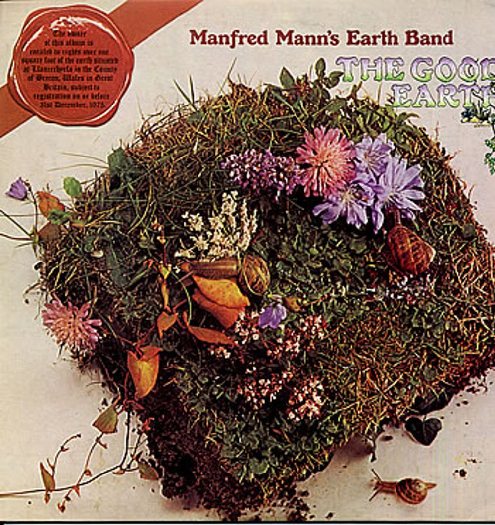 Manfred Mann's Earth Band The Good Earth UK vinyl LP album (LP record) BRON306