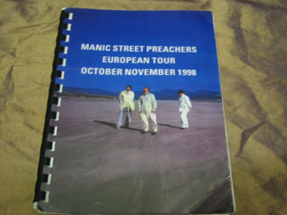 Manic Street Preachers European Tour - October/November 1998 UK Itinerary TOUR ITINERARY