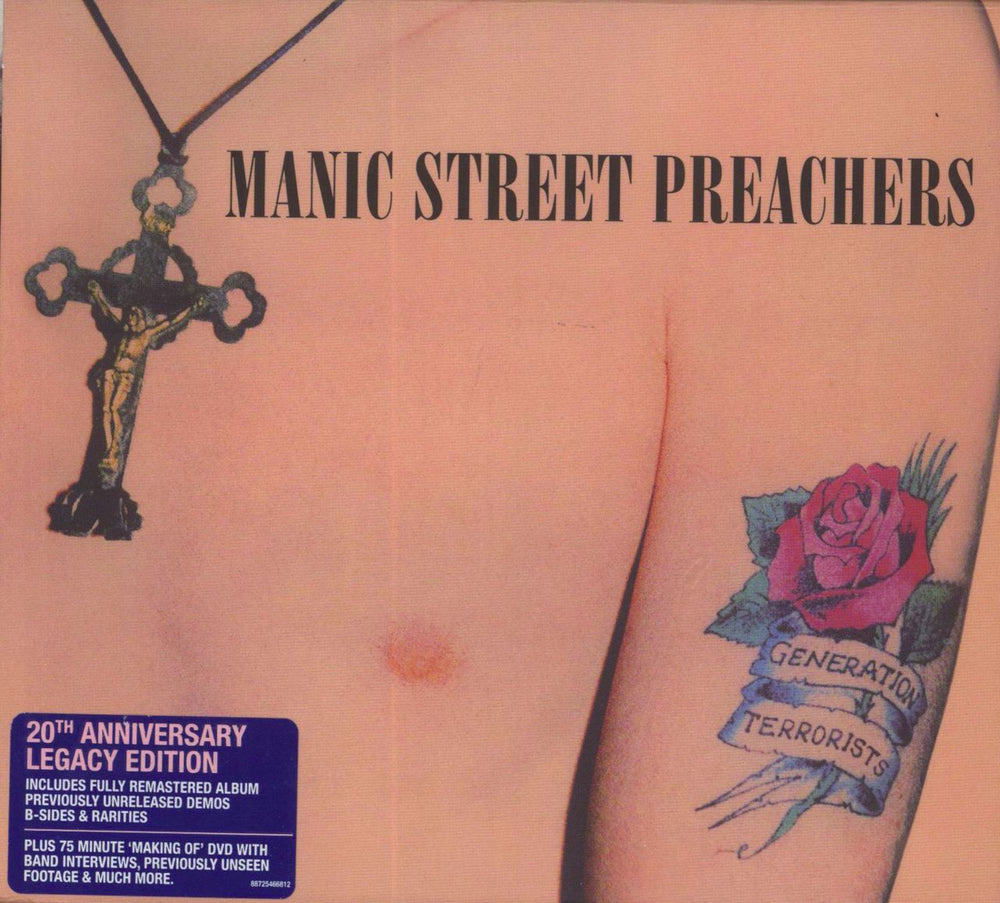 Manic Street Preachers Generation Terrorists: 20th Anniversary UK 3-disc CD/DVD Set 88725466812