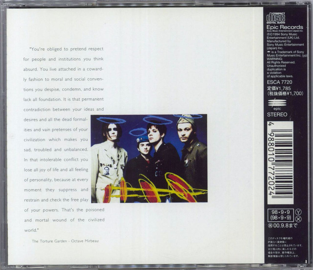 Manic Street Preachers Holy Bible + Obi Japanese CD album (CDLP)