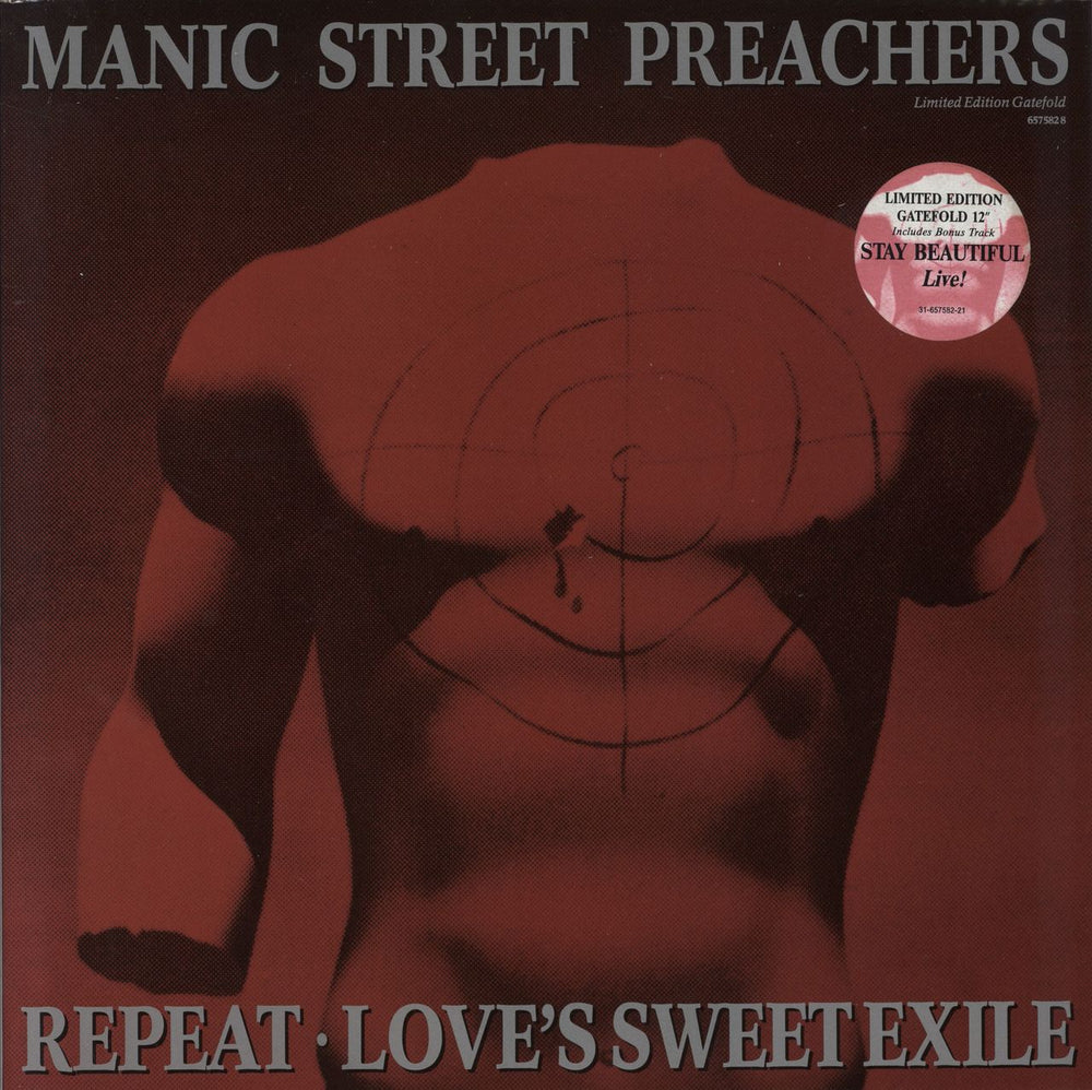 Manic Street Preachers Repeat - Stickered Gatefold UK 12" vinyl single (12 inch record / Maxi-single) 6575828