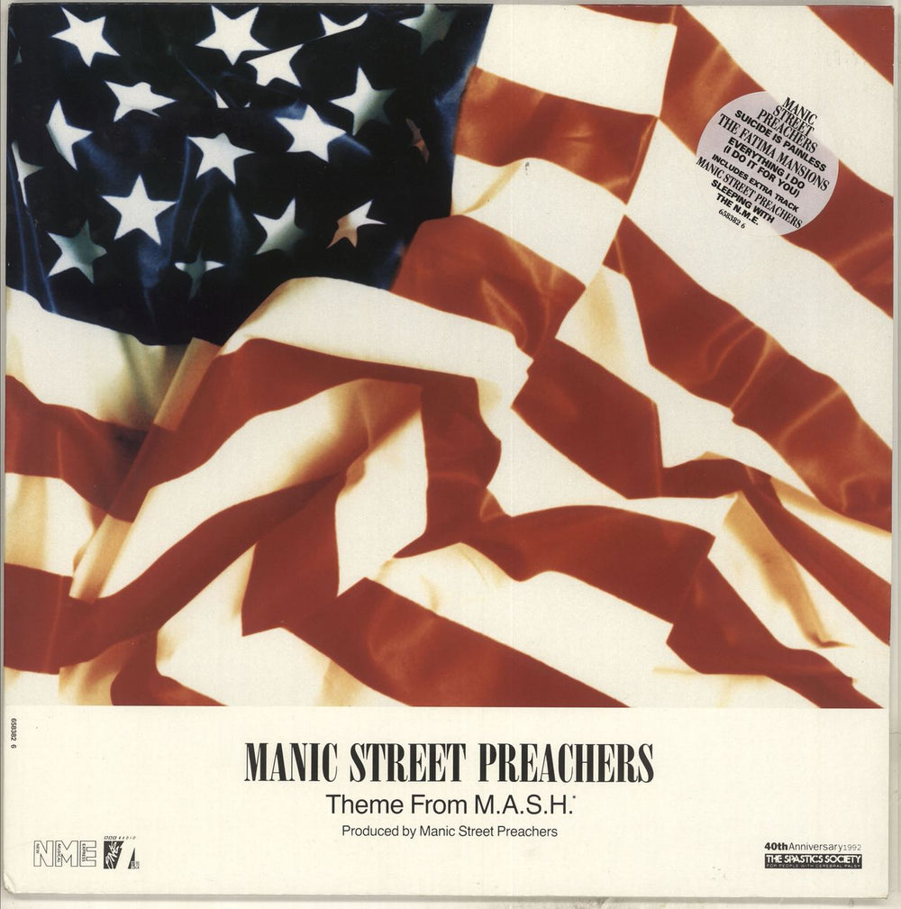 Manic Street Preachers Theme From Mash UK 12" vinyl single (12 inch record / Maxi-single) 6583826