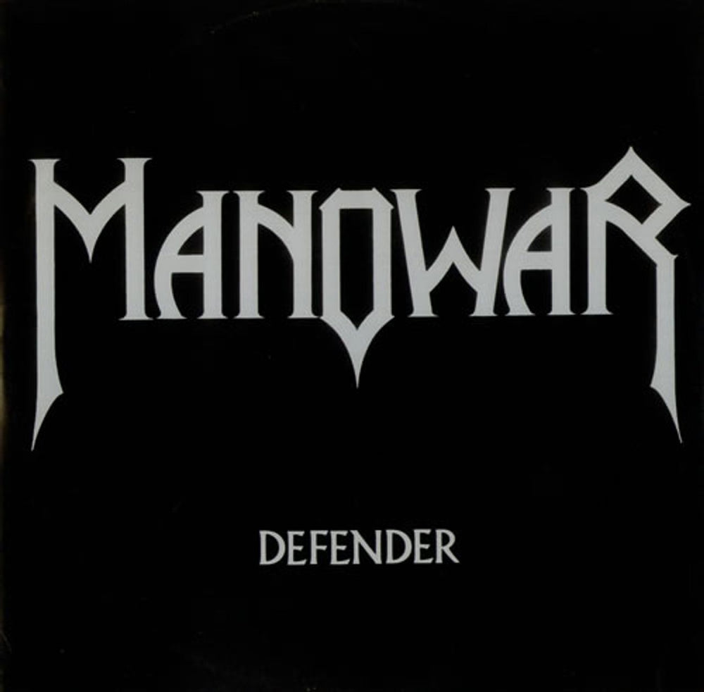 Manowar Defender UK 12" vinyl single (12 inch record / Maxi-single) 12KUT102