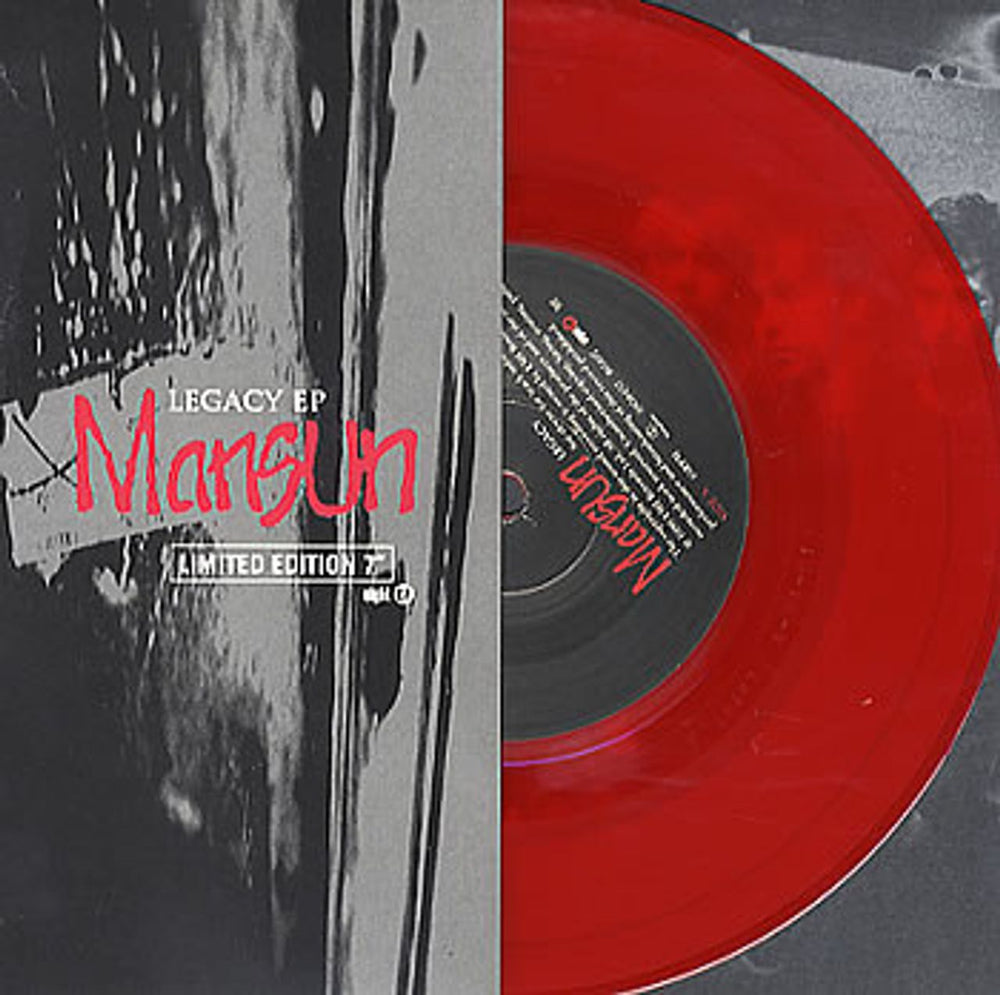 Mansun Legacy EP - Red Vinyl UK 7" vinyl single (7 inch record / 45) R6497