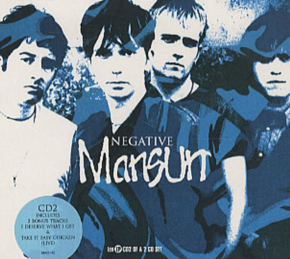 Mansun Negative - includes poster UK 2-CD single set (Double CD single) CDR/S6508