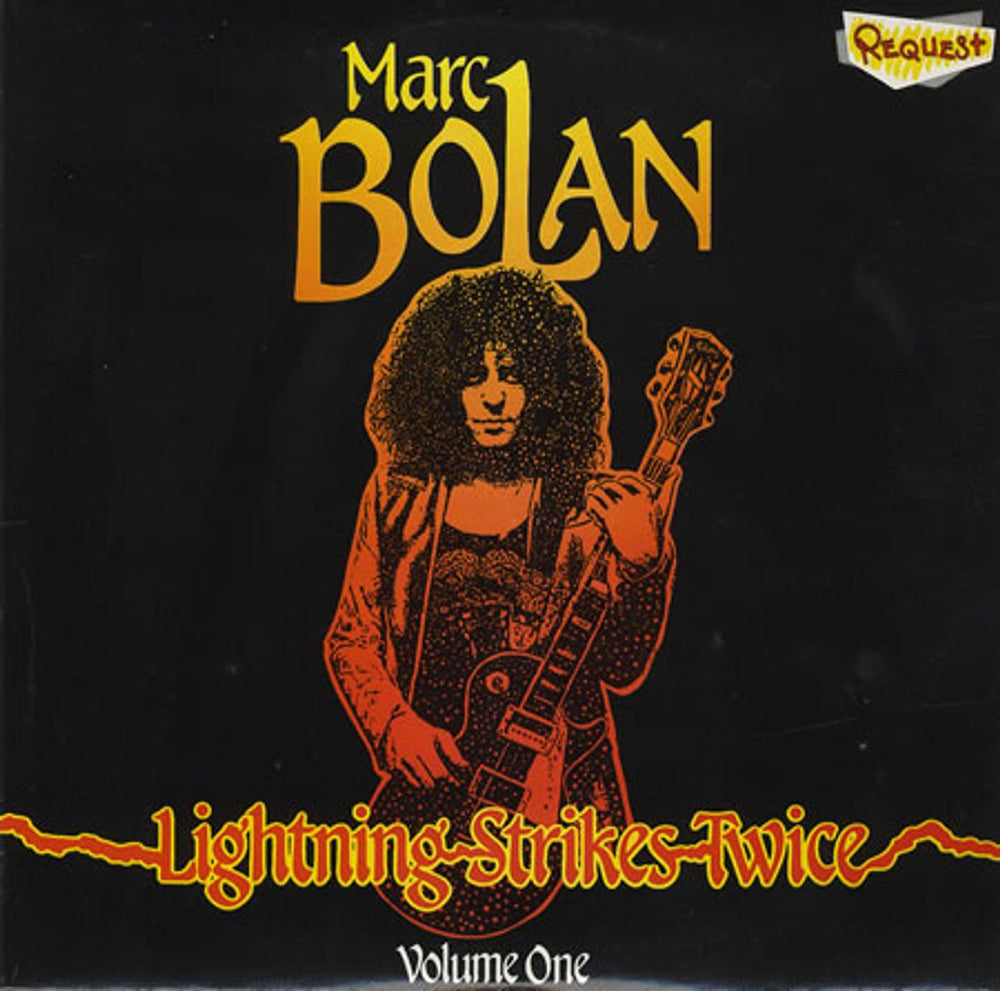 Marc Bolan Lightning Strikes Twice Volume One - Red Vinyl UK 10" vinyl single (10 inch record) RR004