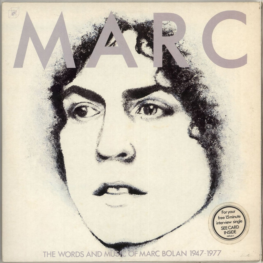 Marc Bolan Marc - The Words And Music + Card UK 2-LP vinyl record set (Double LP Album) HIFLD1
