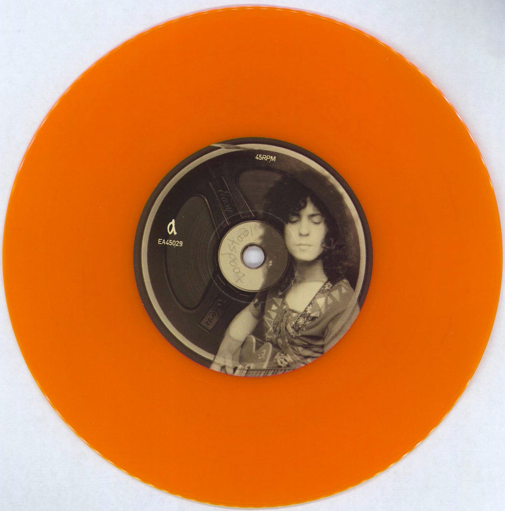 Marc Bolan The Street And Babe Shadow - Orange vinyl UK 7" vinyl single (7 inch record / 45) MAB07TH776208