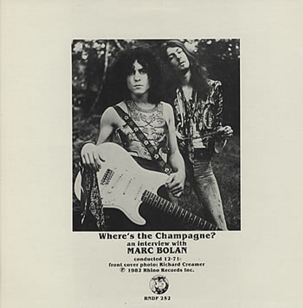 Marc Bolan Where's The Champagne? UK picture disc LP (vinyl picture disc album) MABPDWH323215