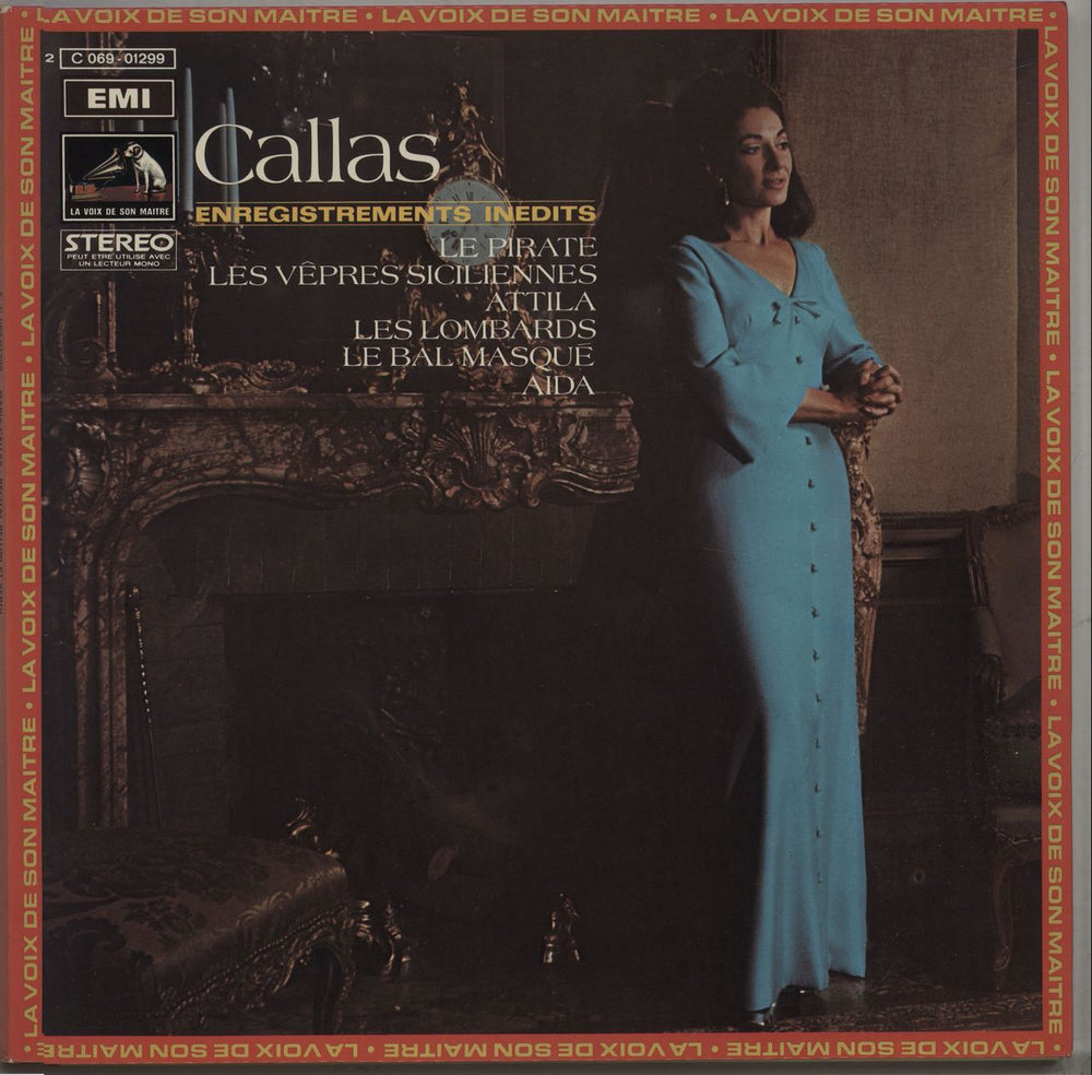 Maria Callas Enregistrements Inedits, Recital Bellini Et Verdi French vinyl LP album (LP record) 2C069 -01.299