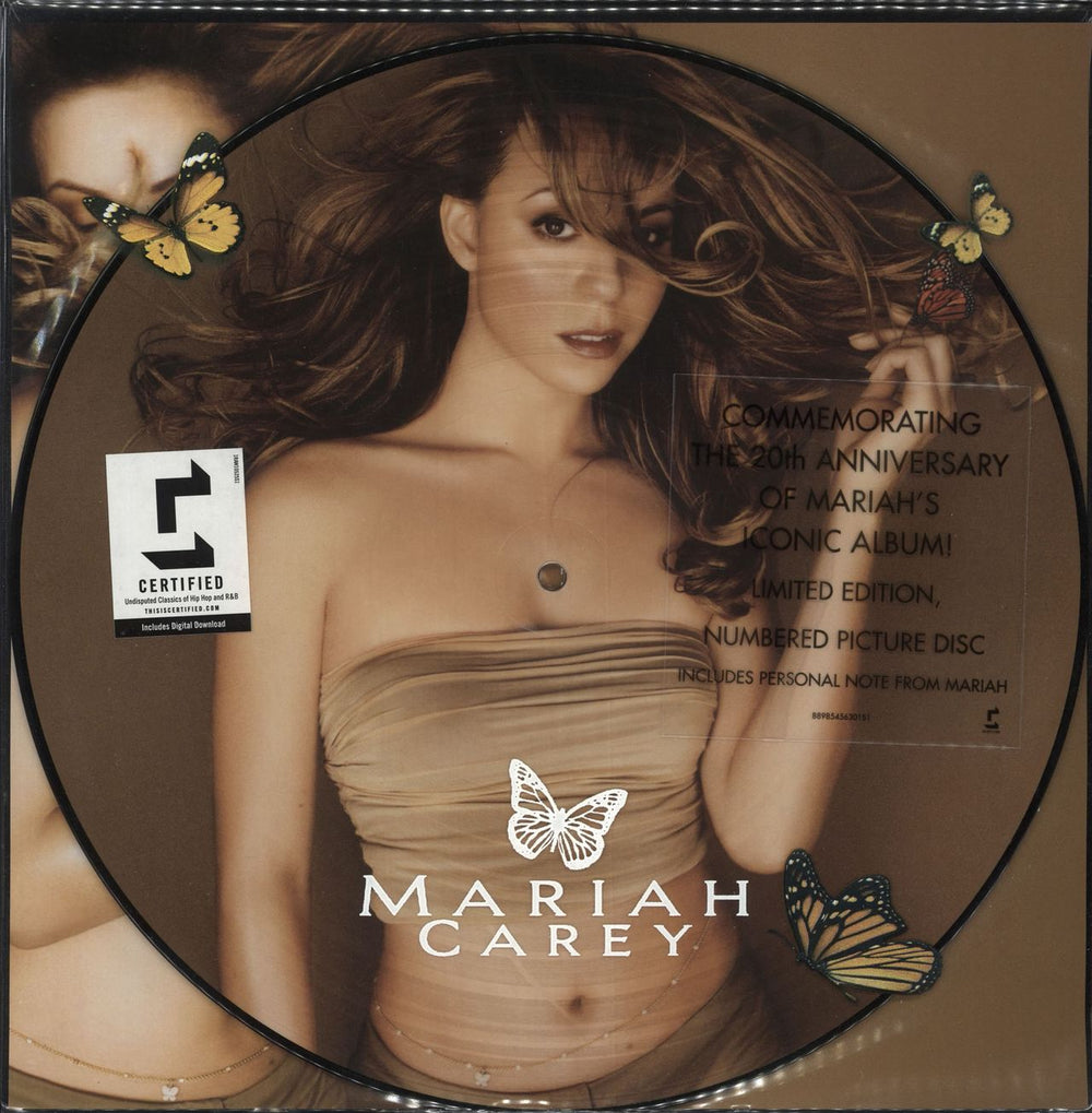 Mariah Carey Butterfly UK picture disc LP (vinyl picture disc album) 88985456301