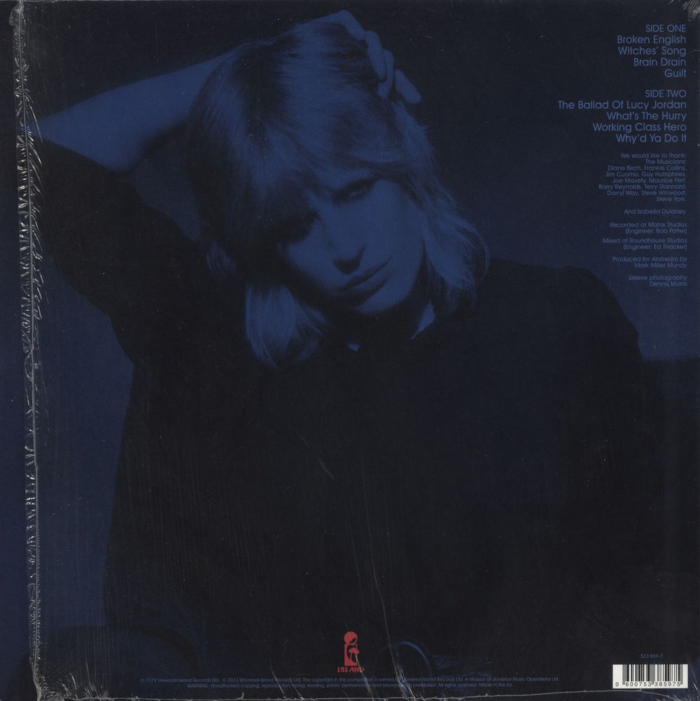 Marianne Faithfull Broken English: Remastered - 180gm Vinyl + Shrink UK vinyl LP album (LP record) 600753385975