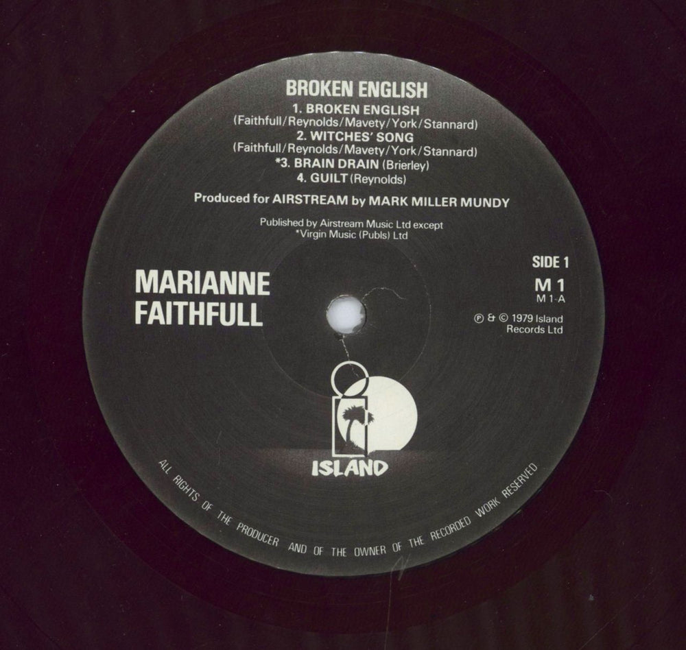 Marianne Faithfull Broken English - Shrink UK vinyl LP album (LP record)