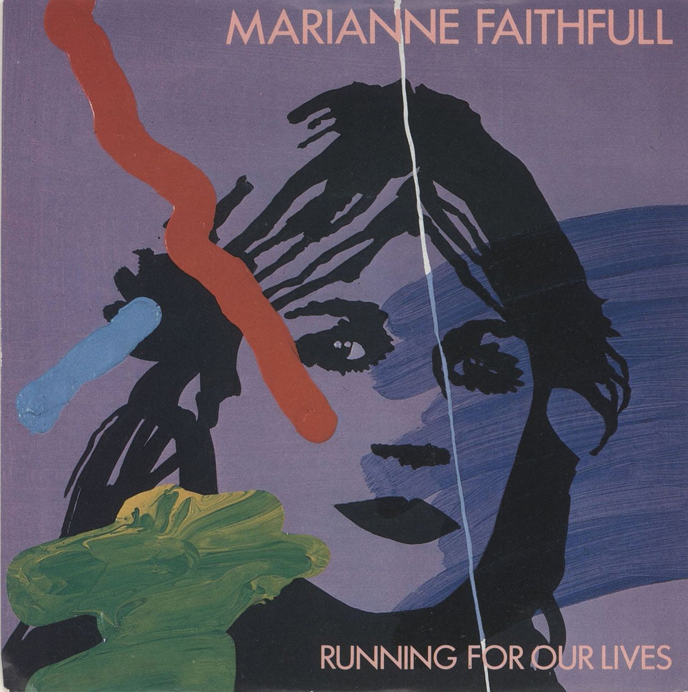 Marianne Faithfull Running For Our Lives UK 7" vinyl single (7 inch record / 45) IS105