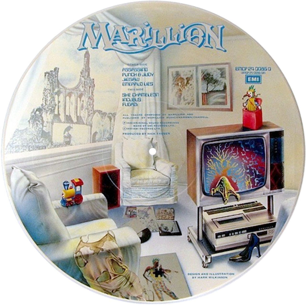 Marillion Fugazi UK picture disc LP (vinyl picture disc album) MARPDFU01136