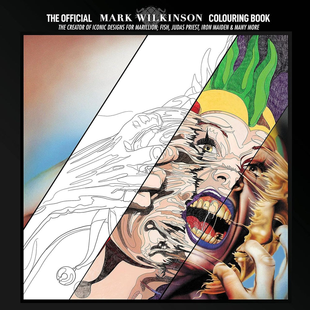 Marillion The Official Mark Wilkinson Colouring Book + Signed Postcard UK book 978-1838147082