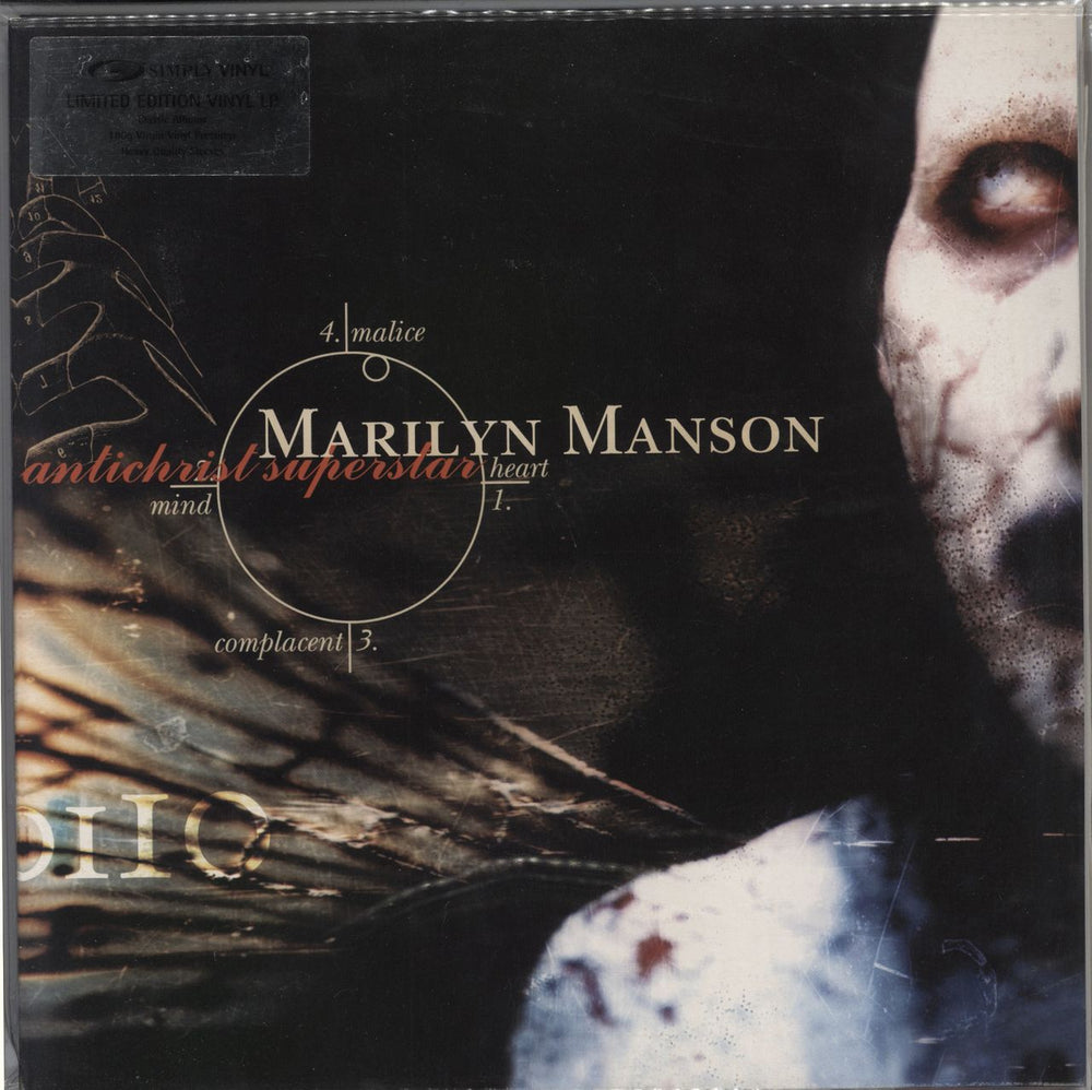 Marilyn Manson Antichrist Superstar - 180gram Virgin Vinyl UK 2-LP vinyl record set (Double LP Album) SVLP055