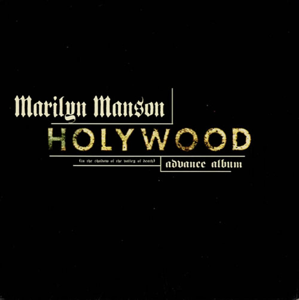 Marilyn Manson Holywood UK Promo CD album (CDLP) HOLY1