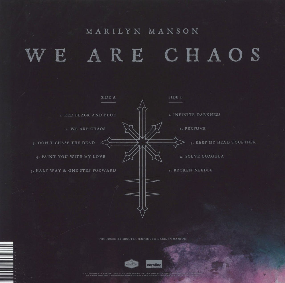 Marilyn Manson We Are Chaos - Red Vinyl + Poster UK vinyl LP album (LP record) 888072201835