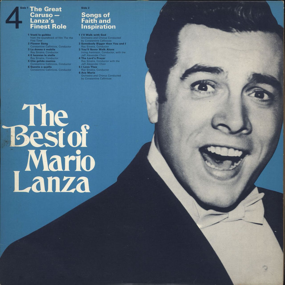 Mario Lanza The Best Of Mario Lanza 4 Dutch vinyl LP album (LP record) RDS6464