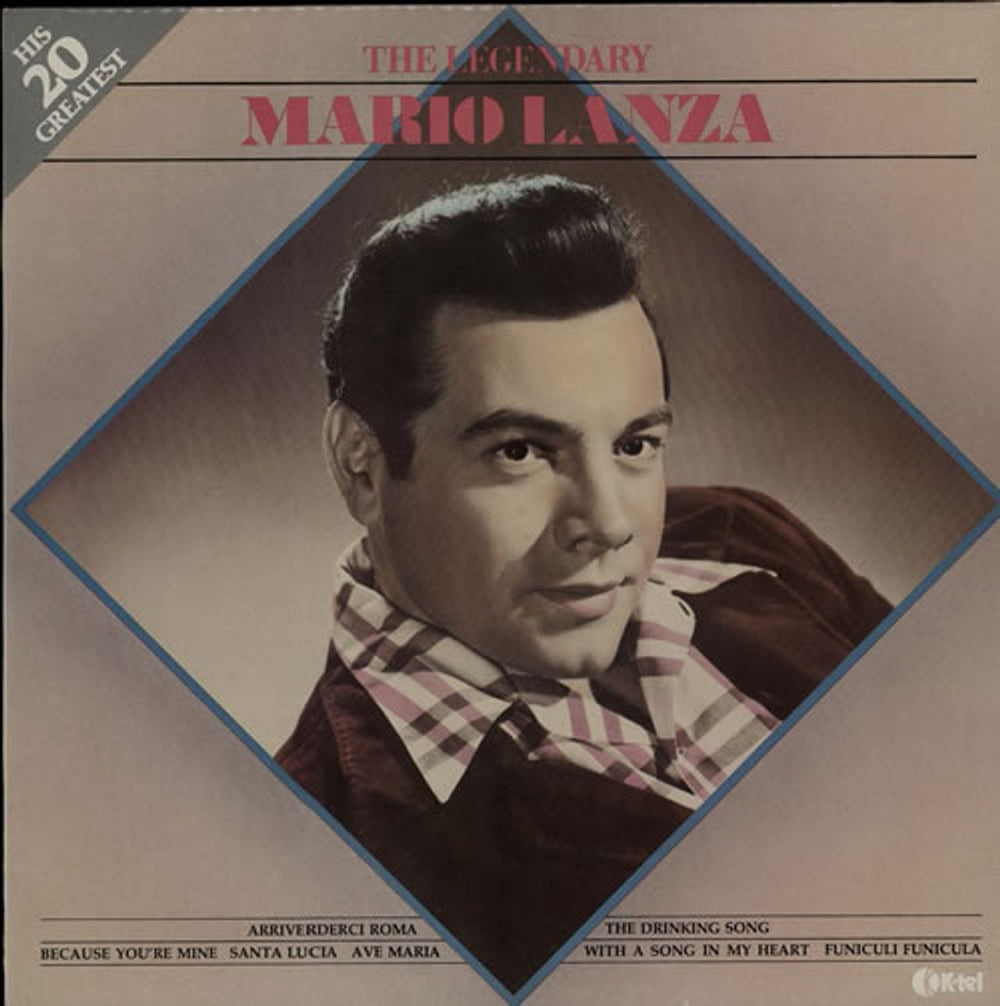 Mario Lanza The Legendary Mario Lanza UK vinyl LP album (LP record) NE1110