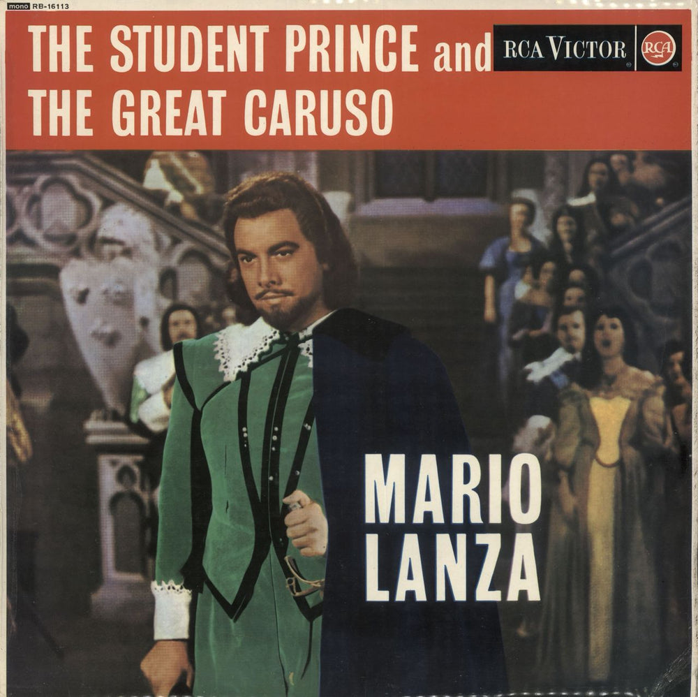 Mario Lanza The Student Prince And The Great Caruso UK vinyl LP album (LP record) RB-16113