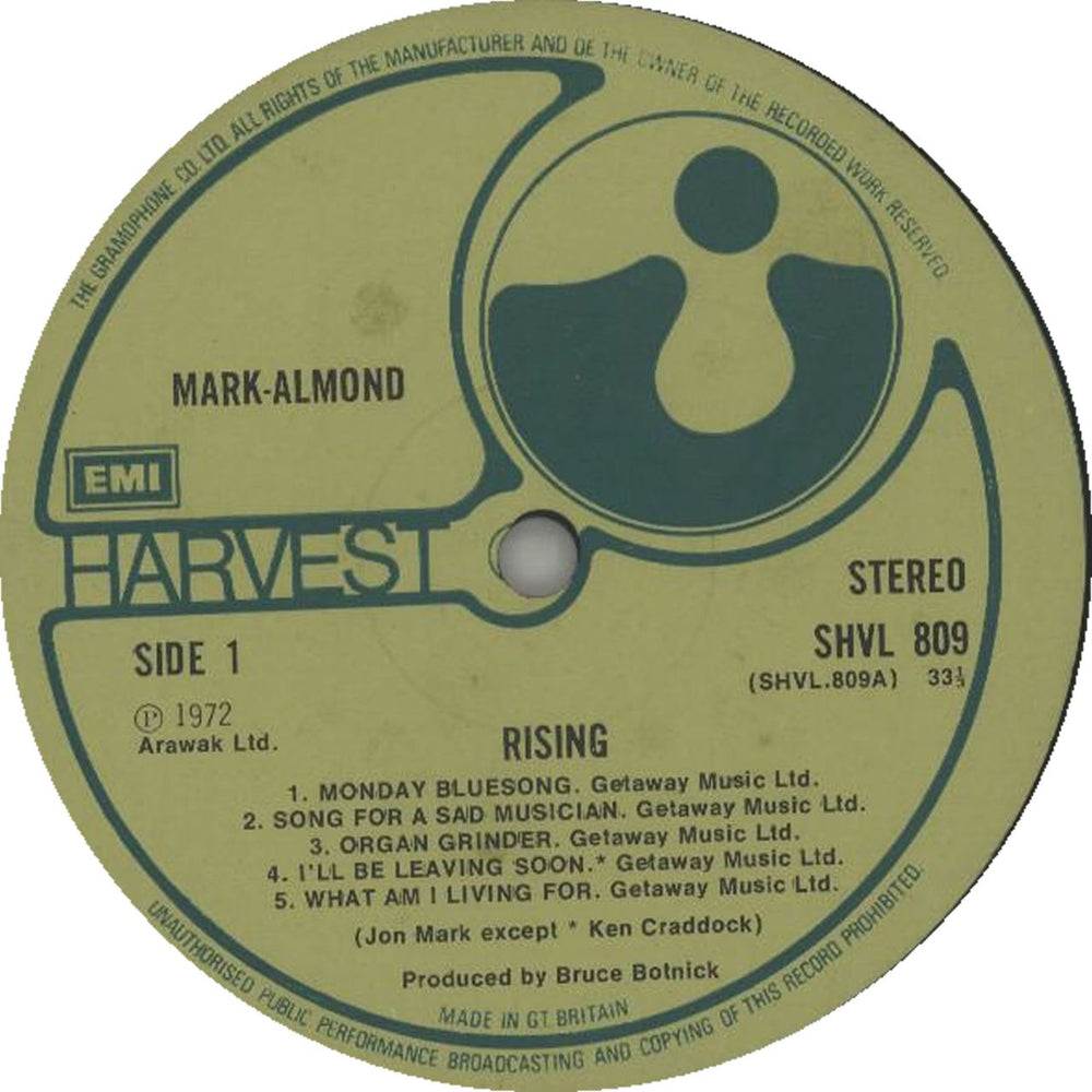 Mark-Almond Rising - 1st - EX UK vinyl LP album (LP record)