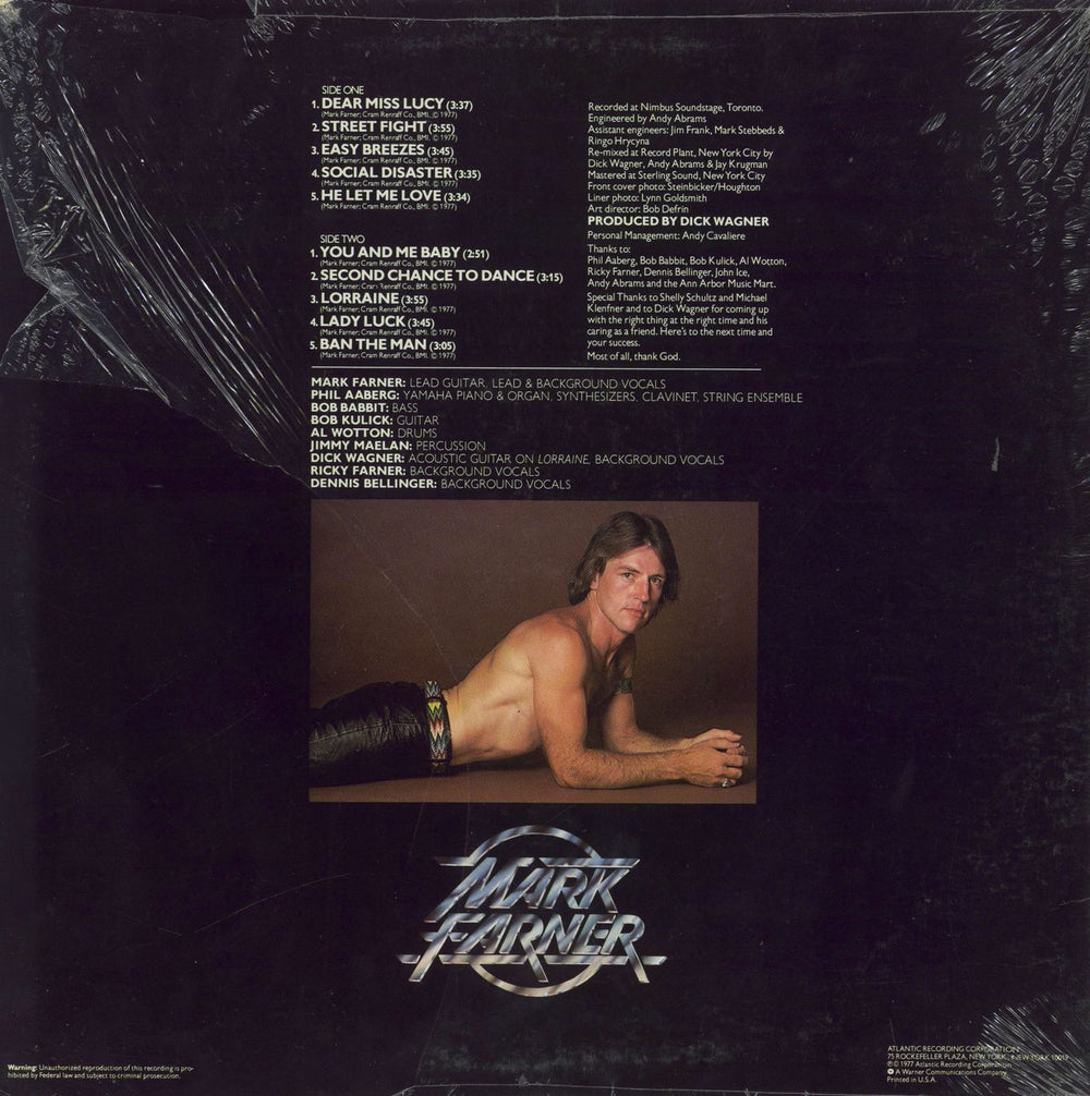 Mark Farner Mark Farner US vinyl LP album (LP record)