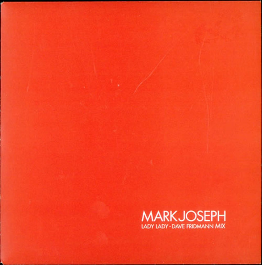 Mark Joseph Lady Lady - Dave Fridmann Mix - Red Vinyl UK 7" vinyl single (7 inch record / 45) MJM04