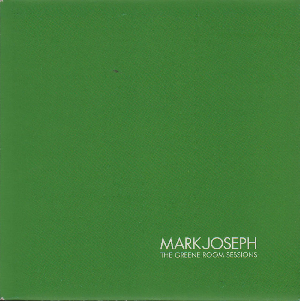 Mark Joseph The Greene Room Sessions - Green Vinyl UK 7" vinyl single (7 inch record / 45) MJM03