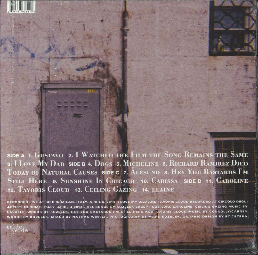 Mark Kozelek Live At Biko US 2-LP vinyl record set (Double LP Album) 634457656215