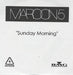 Maroon 5 Sunday Morning UK Promo CD-R acetate CD-R ACETATE