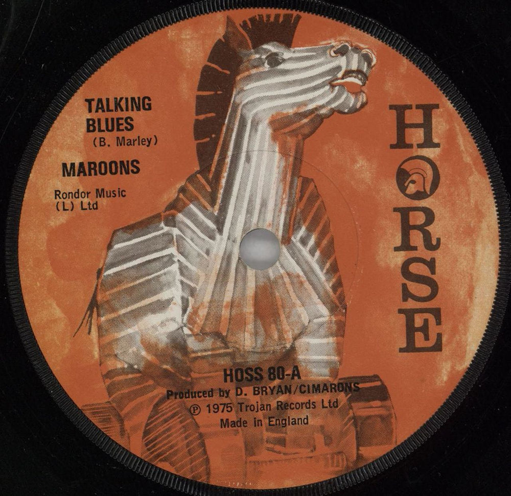 Maroons Talking Blues UK 7" vinyl single (7 inch record / 45) HOSS80