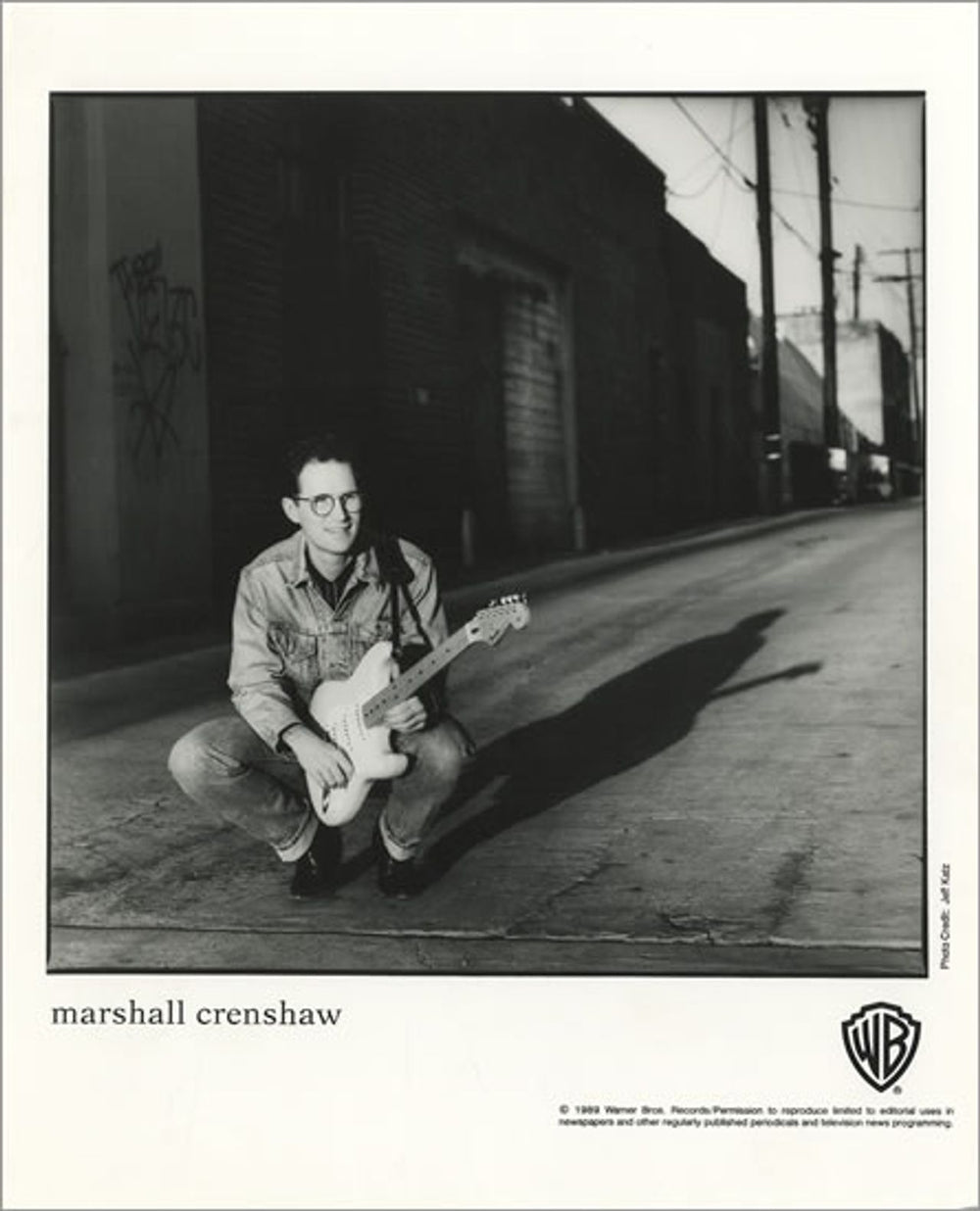 Marshall Crenshaw Good Evening US Promo media press pack PRESS PACK