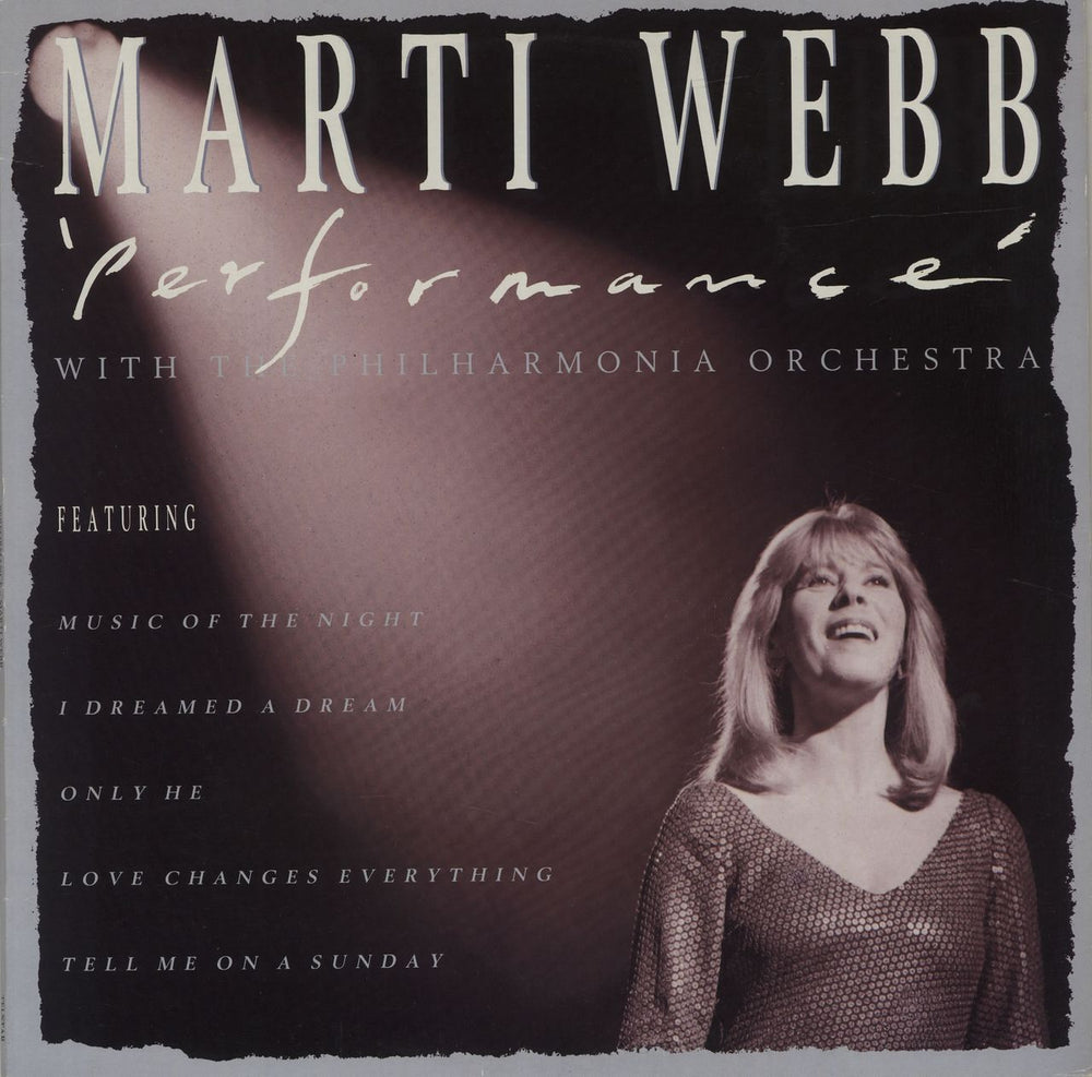 Marti Webb Performance UK vinyl LP album (LP record) STAR2391