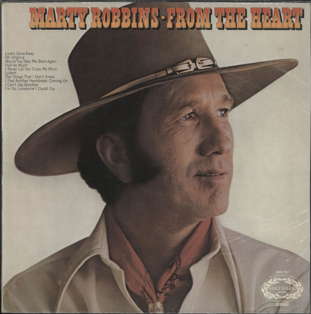 Marty Robbins From The Heart UK vinyl LP album (LP record) SHM757